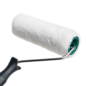 Farbwalze 18 cm Malerfarbrolle mit Abstreifgitter für glatte Wände