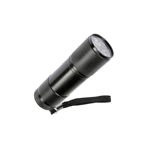 Mini-Taschenlampe mit 9 LEDs aus Aluminium