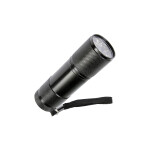Mini-Taschenlampe mit 9 LEDs aus Aluminium