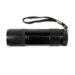 Mini-Taschenlampe mit 9 LEDs aus Aluminium