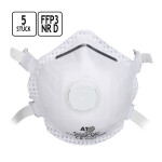 Feinstaubmasken 5er-Set, Atemschutzmasken FFP3 NR mit Ventil