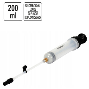 Absaugpumpe 200 ml Ölabsaugpumpe Hand Pumpe für Schmiermittel und Öle