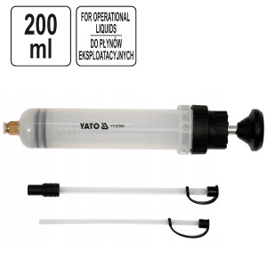 Absaugpumpe 200 ml Ölabsaugpumpe Hand Pumpe für Schmiermittel und Öle