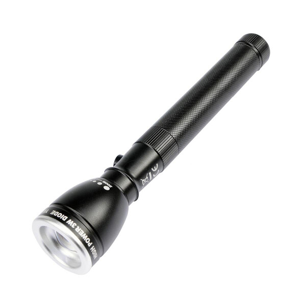 Taschenlampe, 210 mm aus Aluminium mit Gürteltasche, 110 Lumen