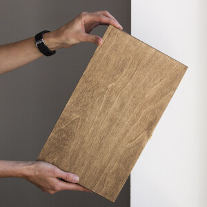 Holzkiste für 2 Flaschen, Flaschenkiste aus Holz, 36 × 20 × 10 cm