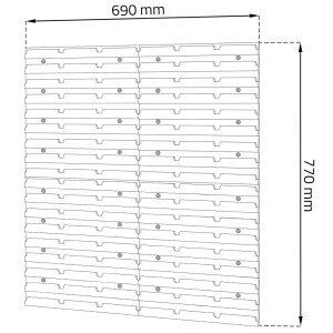 universelle Wandplatten für Sichtlagerkästen,...