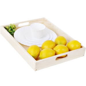 Birkenholz Tablett 30 x 40 cm gerade