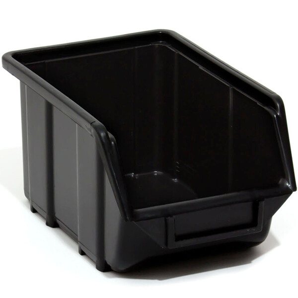 Handwerkerkiste 3,5 Liter Industrie-Stapelbox Schwarz
