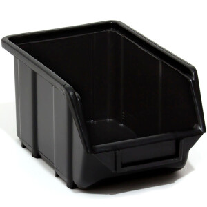 Handwerkerkiste 3,5 Liter Industrie-Stapelbox Schwarz