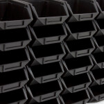 Handwerkerkiste 3,5 Liter Industrie-Stapelbox Schwarz