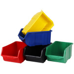 Handwerkerkiste 3,5 Liter Industrie-Stapelbox Schwarz