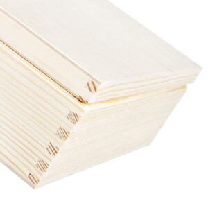 Teekiste aus Holz mit 9 Unterteilungen 22,5 x 22,5 x 8 cm