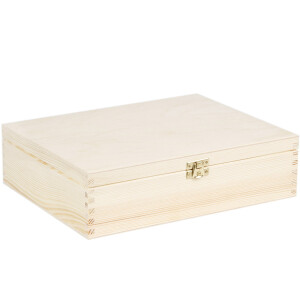 Teekiste mit Schloss, 12 Fächer Kiste, 28,5 x 22,5 x...