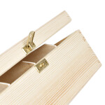 Teekiste mit Schloss, 12 Fächer Kiste, 28,5 x 22,5 x 8 cm