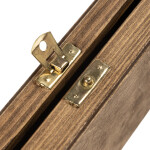 Kleine Kiste aus Holz für Geld mit Schloss, 18 × 10 × 3,5 cm