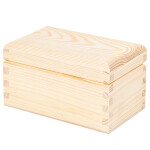 Organizer, Teekiste aus Holz mit 2 Fächern, 15 × 10 × 8 cm