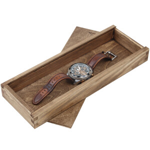 Geschenkschachtel, Uhrenbox, Holzkiste mit Schiebedeckel