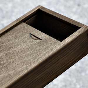 Geschenkschachtel, Uhrenbox, Holzkiste mit Schiebedeckel