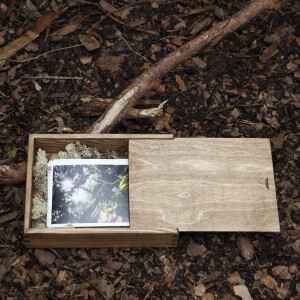 Fotokiste, Kiste für Fotos, Aufbewahrungskiste aus Holz 25,5 x 19,5 cm