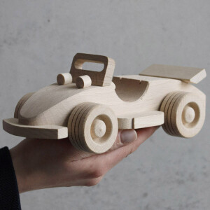 Holzauto, Sportwagen, Cabrio, Spielzeugauto,...