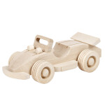 Holzauto, Sportwagen, Cabrio, Spielzeugauto, 21 × 9 × 9 cm
