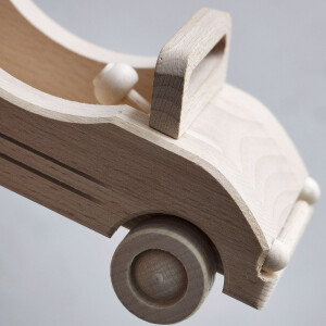 Holzauto, Sportwagen, Cabrio, Spielzeugauto, 21 × 9 × 9 cm