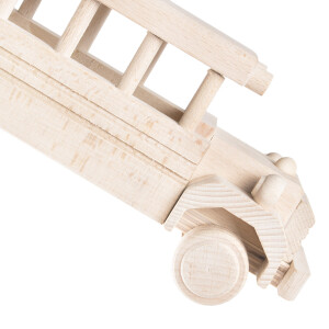 Holzauto, Bus aus Vollholz, Schulbus 29 × 9,5 × 10,5 cm
