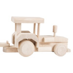 Traktor mit Anhänger, Bauernhof Holz Kinderspielzeug, 34 × 7 × 10 cm