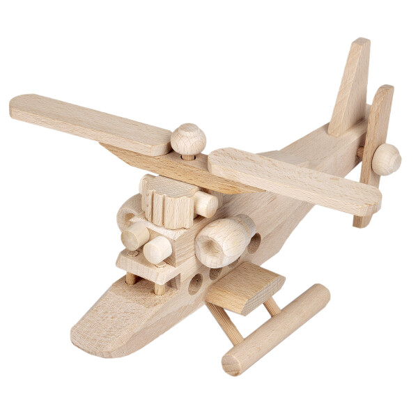Hubschrauber aus Holz, Holzspielzeug, 29 × 20 × 13 cm