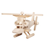 Hubschrauber aus Holz, Holzspielzeug, 29 × 20 × 13 cm