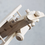 Doppeldecker Holzflugzeug, Holzspielzeug 34 x 20 x 8 cm