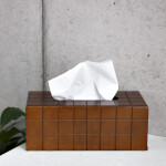 Holz Tissuebox mit verschiebbarem Boden, Taschentuchbox