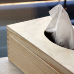 Taschentuchbox aus Holz, Kosmetik-Tissuebox mit Klappdeckel