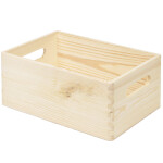 Offene Aufbewahrungskiste aus Vollholz 30 x 20 x 13 cm