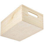 Offene Aufbewahrungskiste aus Vollholz 30 x 20 x 13 cm