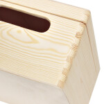 Holzkiste mit Deckel und Griffen, 30 × 20 × 14 cm