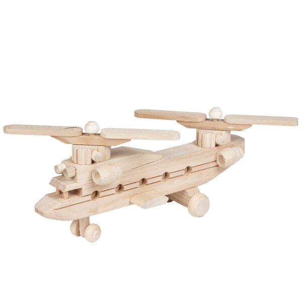 Helikopter, Lastenhubschrauber aus Holz, 28 × 19 × 14 cm