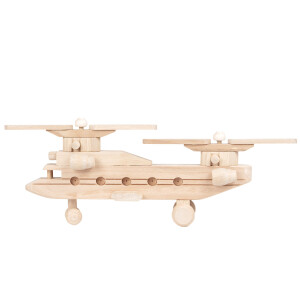 Helikopter, Lastenhubschrauber aus Holz, 28 × 19 × 14 cm