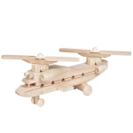 Helikopter, Lastenhubschrauber aus Holz, 28 × 19 × 14 cm