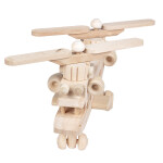 Helikopter, Lastenhubschrauber aus Holz, 28 × 19 × 14 cm