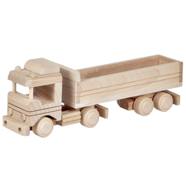 Muldenkipper, Sandkasten-Holzspielzeug aus Holz, 30 × 7 × 10 cm