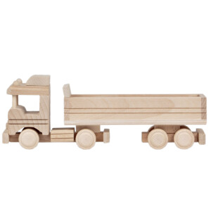 Muldenkipper, Sandkasten-Holzspielzeug aus Holz, 30 × 7 × 10 cm