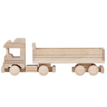 Muldenkipper, Sandkasten-Holzspielzeug aus Holz, 30 × 7 × 10 cm