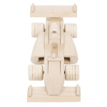 Formel-1-Wagen aus Holz, Rennwagen, Spielzeugauto, 26 × 11 × 7 cm