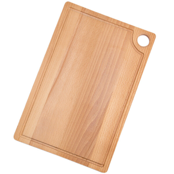 Schneidebrett Holz 45 x 30 cm Tranchierbrett rechteckig