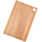 Schneidebrett Holz 45 x 30 cm Tranchierbrett rechteckig