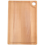 Schneidebrett Holz 45 x 30 cm Tranchierbrett rechteckig