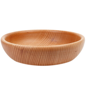Schüssel aus Holz, 1 Liter Küchenschale, Holzschale