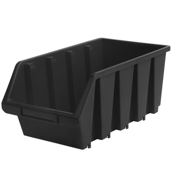 Industrie- Stapelbox 8 Liter Größe 4 Sichtlagerkasten Schwarz
