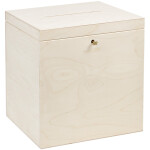 Große Kartenbox 25 × 29 × 30 cm mit Schlitz und Schlüssel